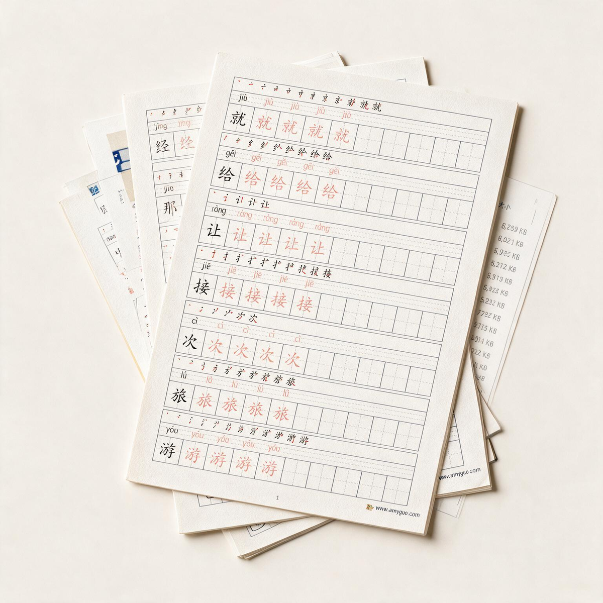 HSK 3.0 Level 2 Chinese Character Tracing Copybook PDF | Matches New HSK Course 2