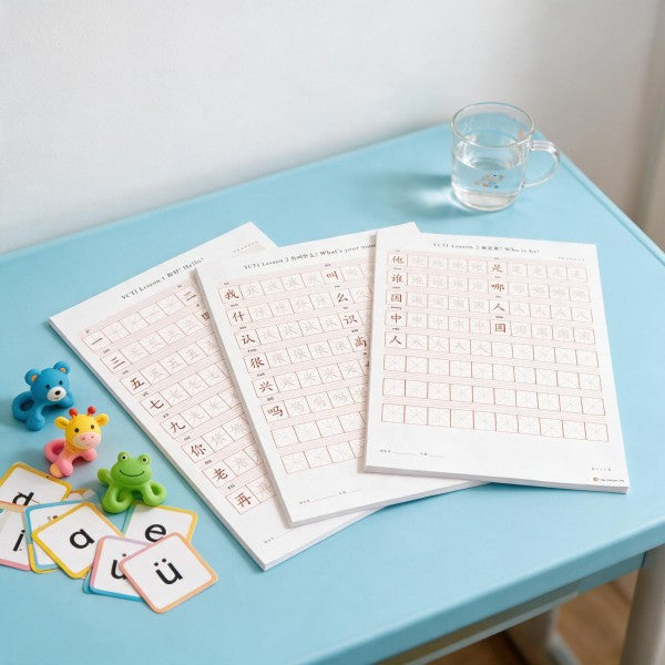 YCT 1 Chinese Character Tracing Worksheets PDF | Youth Chinese Test Level 1 Hanzi Practice Printables