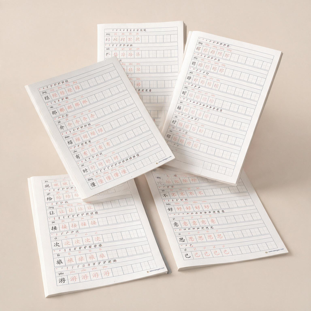 HSK 3.0 Level 2 Chinese Character Tracing Copybook PDF | Matches New HSK Course 2