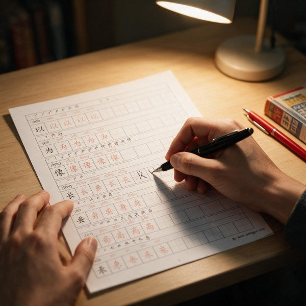 HSK 3.0 Level 3 Chinese Character Tracing Copybook PDF | Matches New HSK Course 3