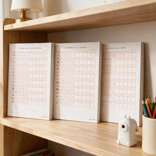 YCT Standard Course Book 5 Worksheets | YCT Level 4 Chinese Character Tracing Sheets, Printable Digital